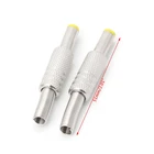 5 шт., металлический адаптер с желтой головкой, 5,5x2,5 мм