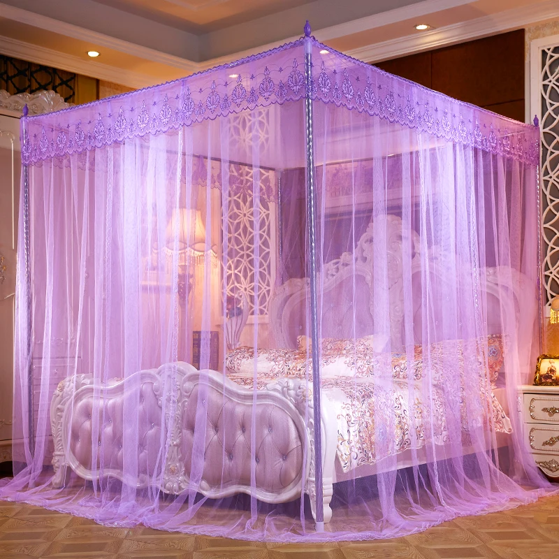 Новая москитная сетка 1 5 м 8 кровать двойной дом 2 красный пол кронштейн утолщение