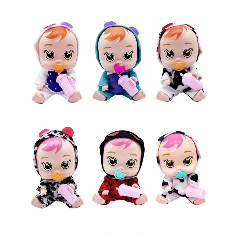 

New Model MINI Cry Doll Baby 13CM Cry Tears Doll Cute GIRL'S Toy Play House Toy Baby Gift