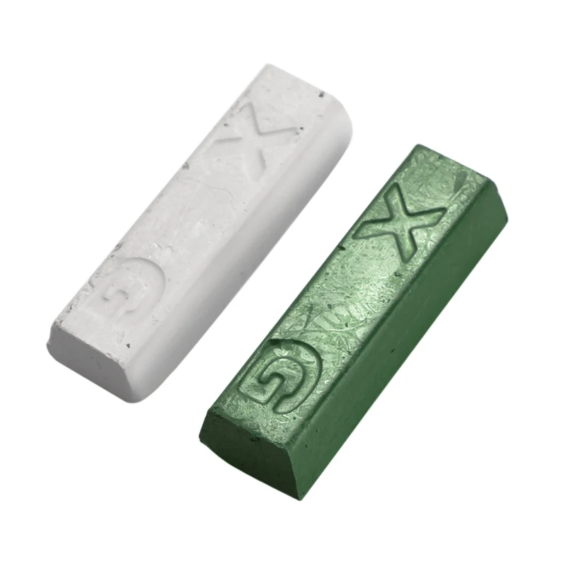 

2PC 100g Polishing Paste/Wax Polishing Compounds For High Lustre Finishing On Steels Hard Metals Durale Quality White & Green