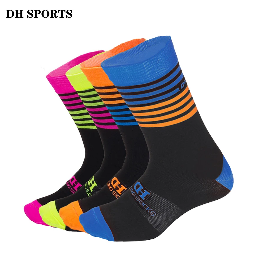 Женские и мужские спортивные носки DH эластичные для велоспорта износостойкая
