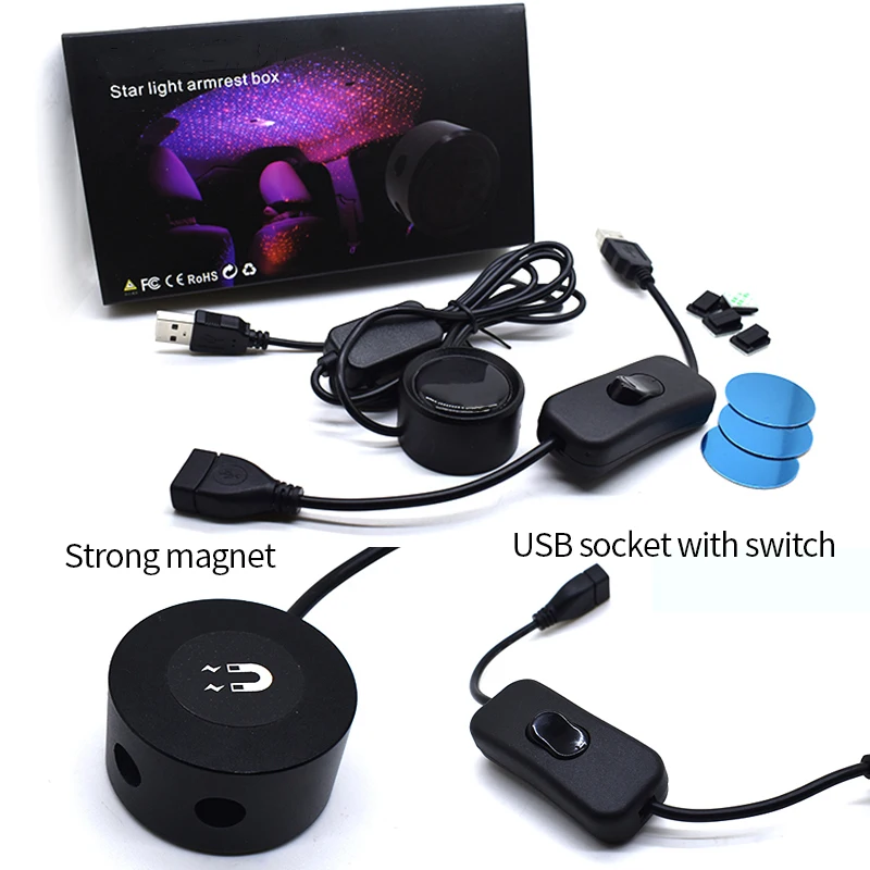 Звездное небо атмосферный свет для автомобиля ночное освесветильник проектор