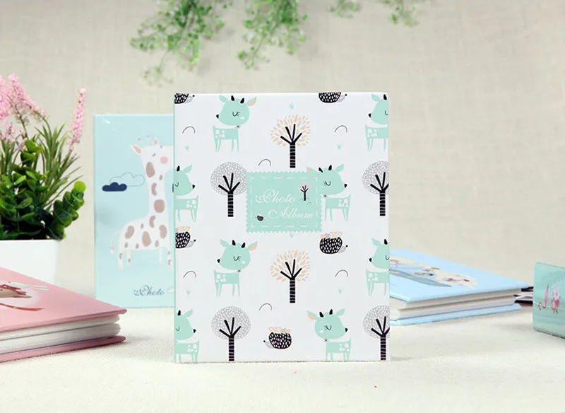 Детский фотоальбом с рисунками из мультфильмов 4D большой 6 дюймов 100 вставка