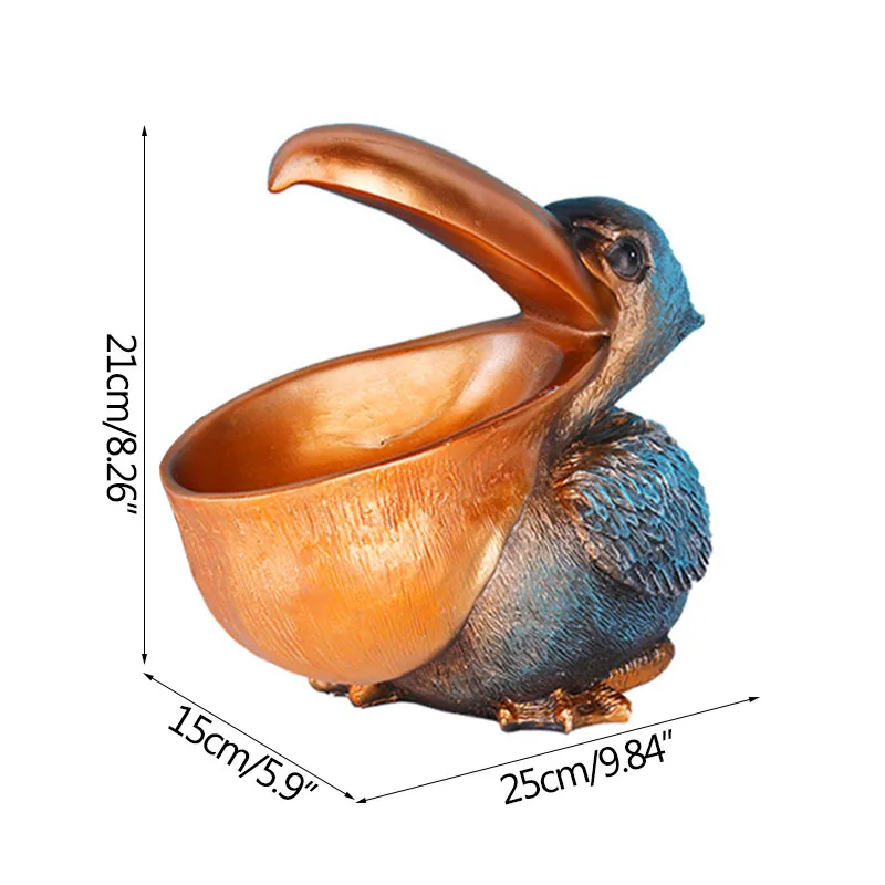 

Household Supplies Storage Container Creative Artware Decoration Ornament Big-Mouth Figurine Candy Holder Sundries Storage Gift