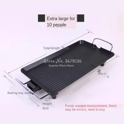 Портативный Алюминий электрические грили Крытый Корейская решетка для барбекю