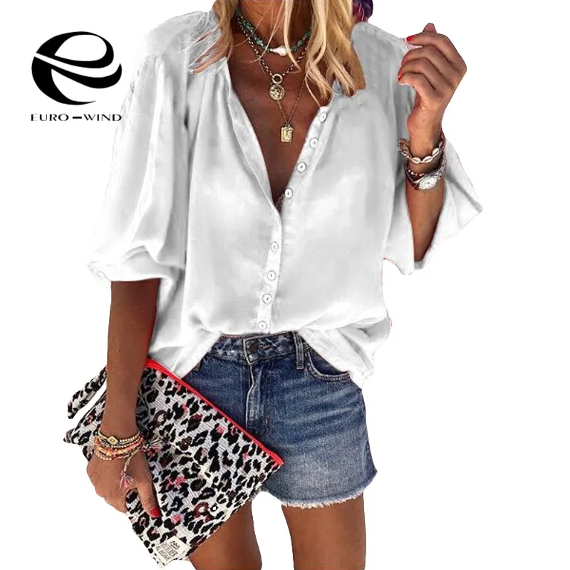 Плюс размер 5XL Женские топы и блузки 2019 новые осенние с длинным рукавом v-образным