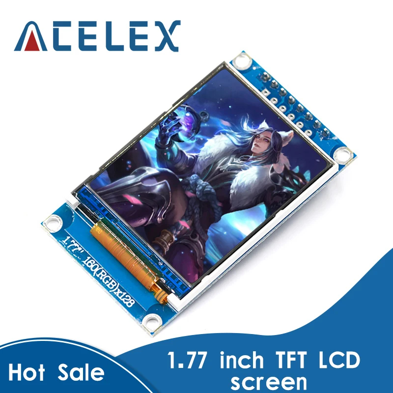 1 77 дюймов TFT LCD экран 128*160 TFTSPI цветной модуль последовательный порт Модуль |