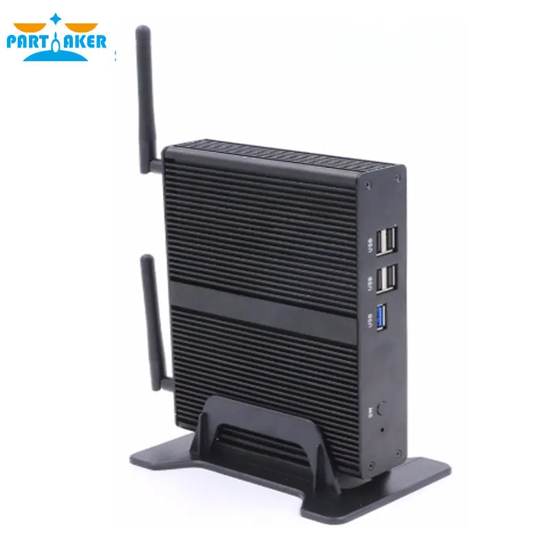 Причастник P4 Barebone PC Intel четырехъядерный процессор J1800 J1900 безвентиляторный