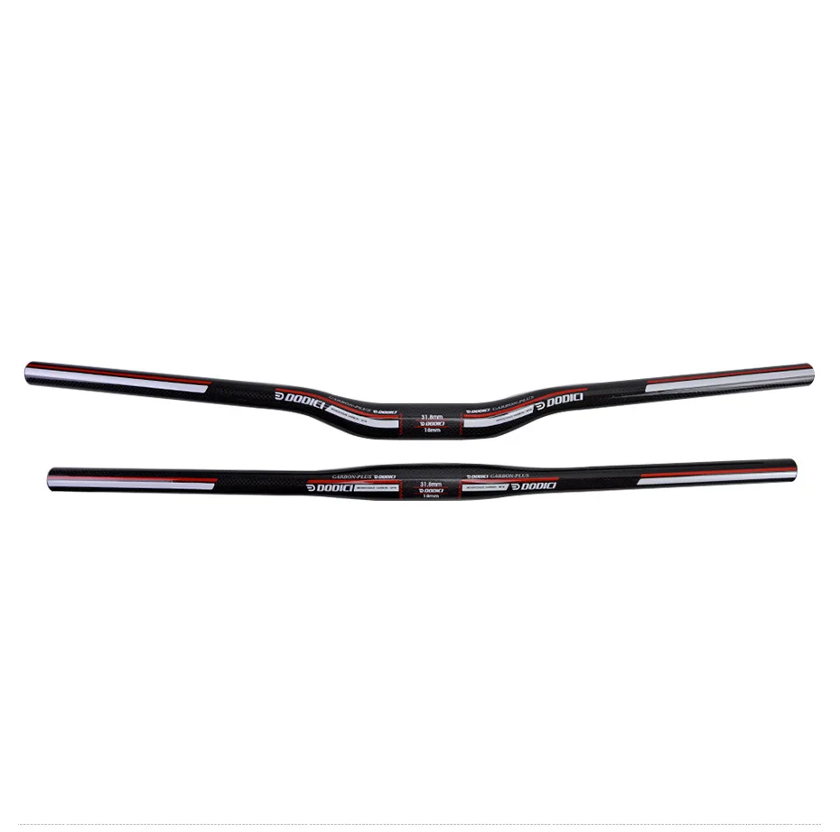 

DODICI Ultralight Carbon Fiber Mountain Bike Straight Handlebar 3k Bright Light Bicycle Handlebar Horizontal Flat Handlebar Part
