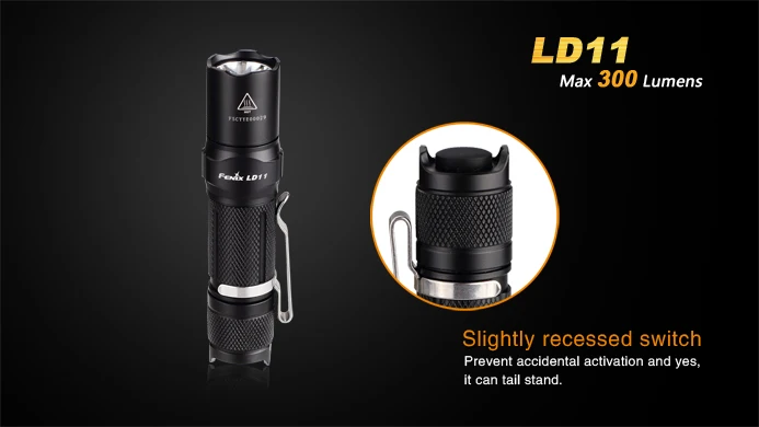 Fenix LD11 Cree XP-G2 R5 300 Lumens1* AA или 1*14500 батарея большой-яркий светодиодный фонарик Портативный походы в горы