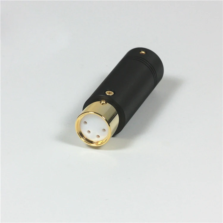Позолоченный HIFI аудио разъем четырехъядерный Cannon XLR plug 10 мм|Усилители мощности| |