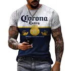 Футболка мужская оверсайз в стиле ретро, Классическая Повседневная Уличная мода с 3D-принтом монограммы, Свободная рубашка с коротким рукавом, лето 2021
