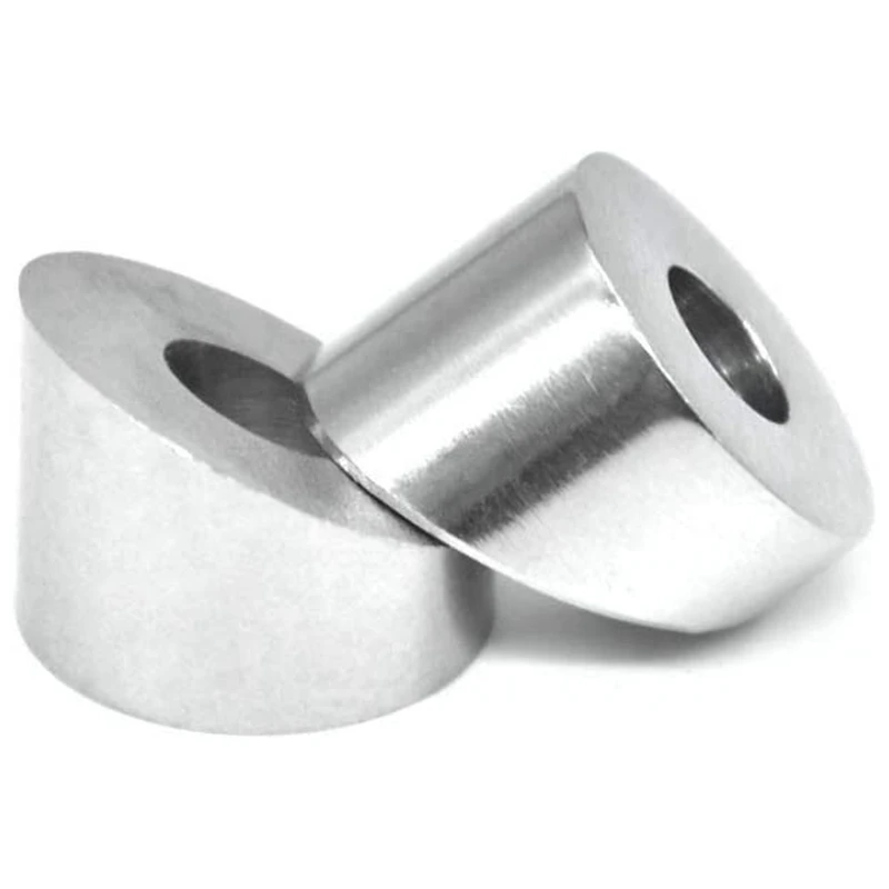 

20 Pairs 1/8 inch Cable Railing Kits 30 Degree Beveled Washer Threaded Stud Tension End Fitting Terminal for Decking