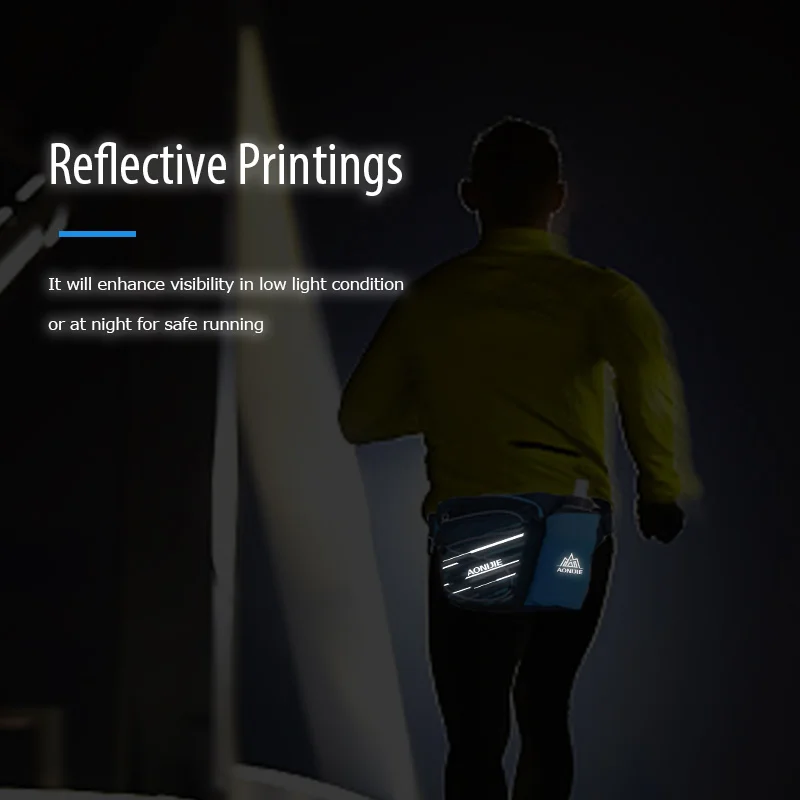 AONIJIE W8103 Outdoor Sports Lightweight Running Waist Bag Belt Hydration Fanny Pack for Jogging Fitness Gym Sports Waist Bag