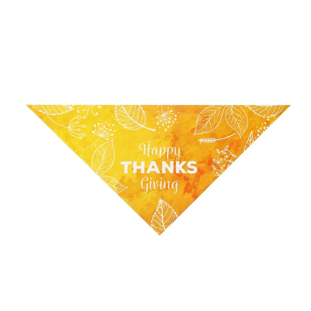 

Thanksgiving pet scarf pet triangle scarf pet saliva towel dog bandana