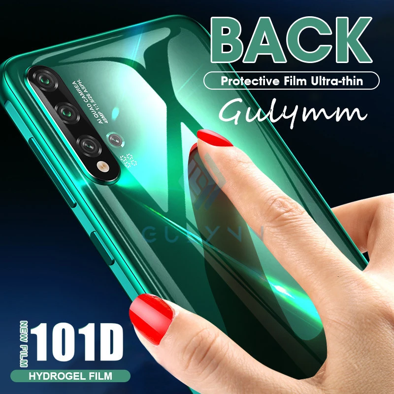 101D задняя мягкая Гидрогелевая пленка для Huawei Nova 3E 4E 5 5i 5T 6 7 7SE P Smart Z Plus Защита