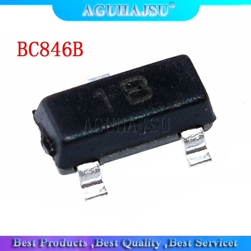 

100 шт. BC846B BC846B SOT23 сот SMD СОТ-23 SOT23-3 1B новый оригинальный транзистор