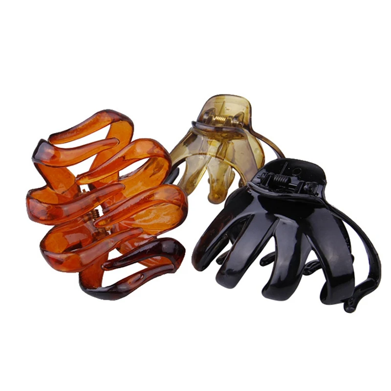 

1 шт., большой зажим для волос в форме осьминога, пластиковые заколки для волос, женские заколки для волос, инструменты для укладки волос, акс...