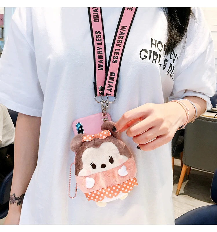 3D Furry Wallet Lanyard Phone Case for Samsung Galaxy A5 A6 A7 2018 A8 PLUS A9 2019 J4 J7 J8 A750 Soft Back Cover | Мобильные