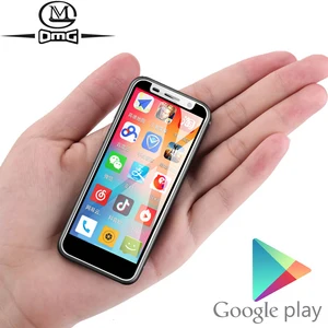 Поддержка Google Play 3,4 дюймов маленький мини мобильный телефон 4G Смартфон Android 8,1 отпечатков пальцев Dual SIM Quad Core разблокировать телефон Melrose 2019