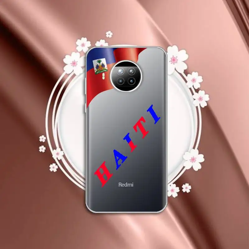 

Haitian Flag Phone Case Transparent for Xiaomi mi Redmi note 10 t 8 9 pro lite 11 Samsung S 8 9 10 20