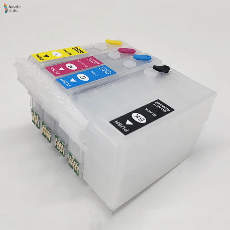 T2711-T2714 пополнения картридж с чипом АРК для Epson рабочей силы WF-7110 WF-7210 WF-7710 WF-7715 WF-7720