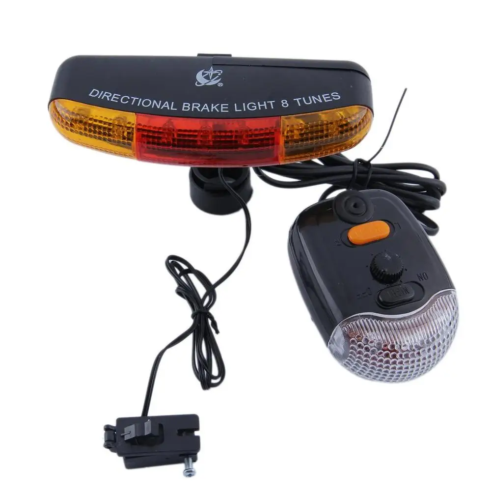 

Bicycle Turning Indicator Lamp Brake Signal 5 LED Rear Tail Light Horn 2.3M Safety Warning Lights