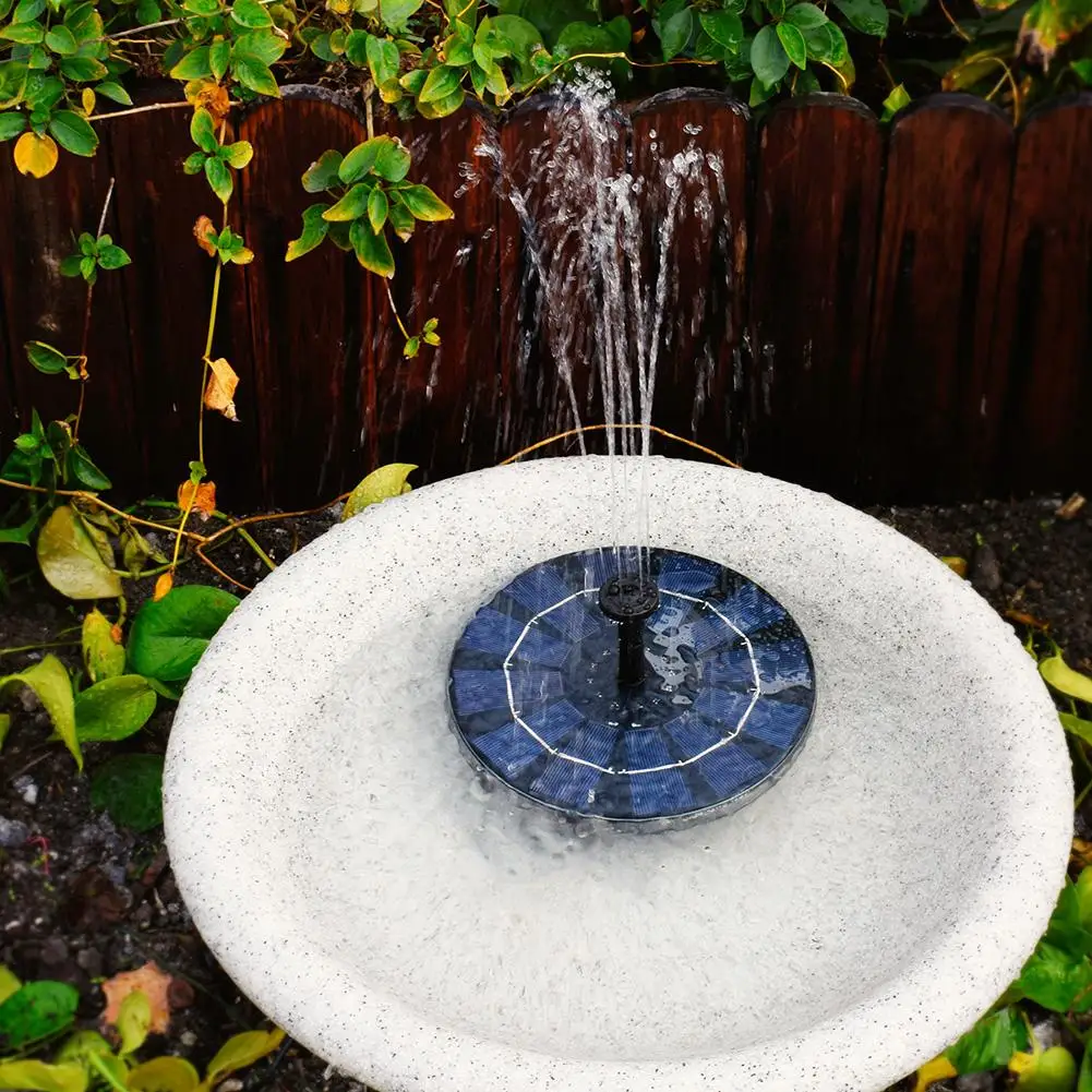 Mini Solar Powered Fountain Garden Pool Pond Panel Floating Decoration Water 6V/2.5W Dropshipping |