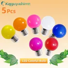 5 шт., разноцветные светодиодные лампы E27 3 Вт AC 220 В SMD 2835 G45