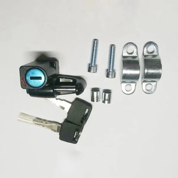 

Motorcycle Helmet Lock Hanger Hook Motorbike Bike Helmet Lock Anti-Theft Lock Key Bring 22mm Support