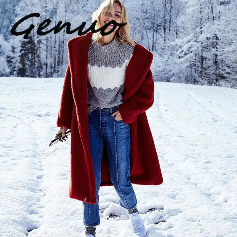 Куртка женская оверсайз из искусственной овечьей шерсти на осень/зиму 2019|Куртки