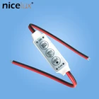 Мини-контроллер яркости для светодиодных лент 3528 5050, 5-24 В, 3 клавиши