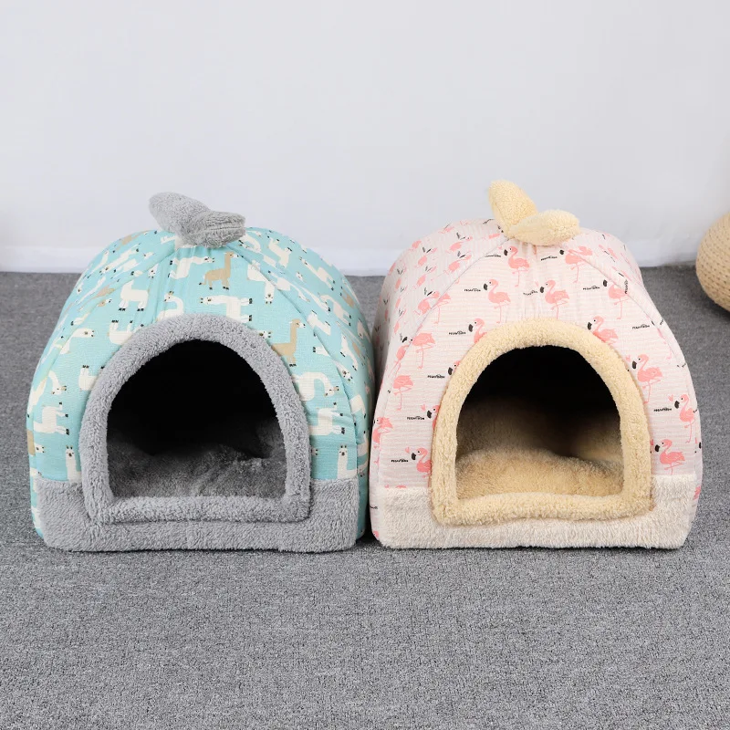 

Foldable Dog House Kennel Bed Mat For Small Medium Dogs Cats Winter Warm Chihuahua Cat Nest Pet Products Basket Puppy Cave Sofa