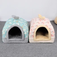 foldable dog house kennel bed mat for small medium dogs cats winter warm chihuahua cat nest pet products basket puppy cave sofa