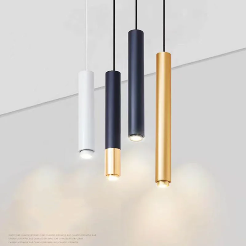 Подвесные светильники с регулируемым фокусом длинные трубчатые декоративный