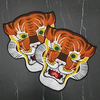 personalized tiger lion monster embroidery animal patch fashion ironing on clothing jacket t shirt sweatshirt diy accessories