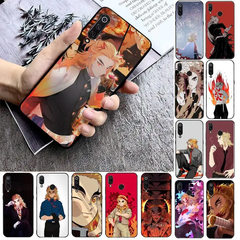 

Rengoku Kyoujurou Demon Slayer Phone Case Phone Case For Xiaomi mi9 mi8 F1 9SE 10lite note10lite Mi8lite Back Coque xiaomimi5x