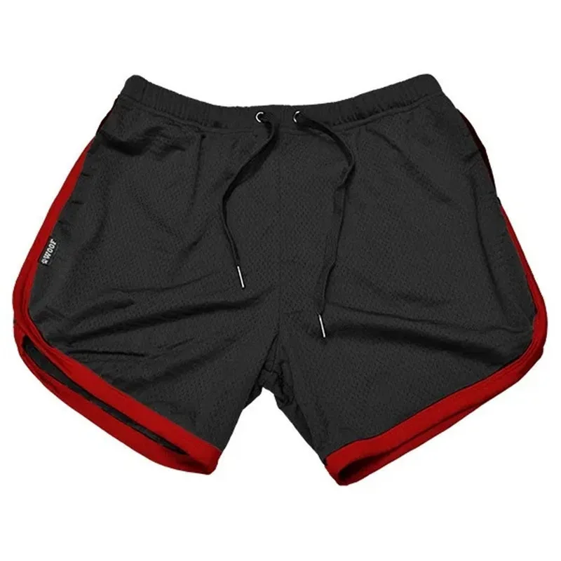 

2020 Men's Sports Gym Athletic Shorts Middle trousers elastic band zipper pocket sports man middle soft cotton blend Running