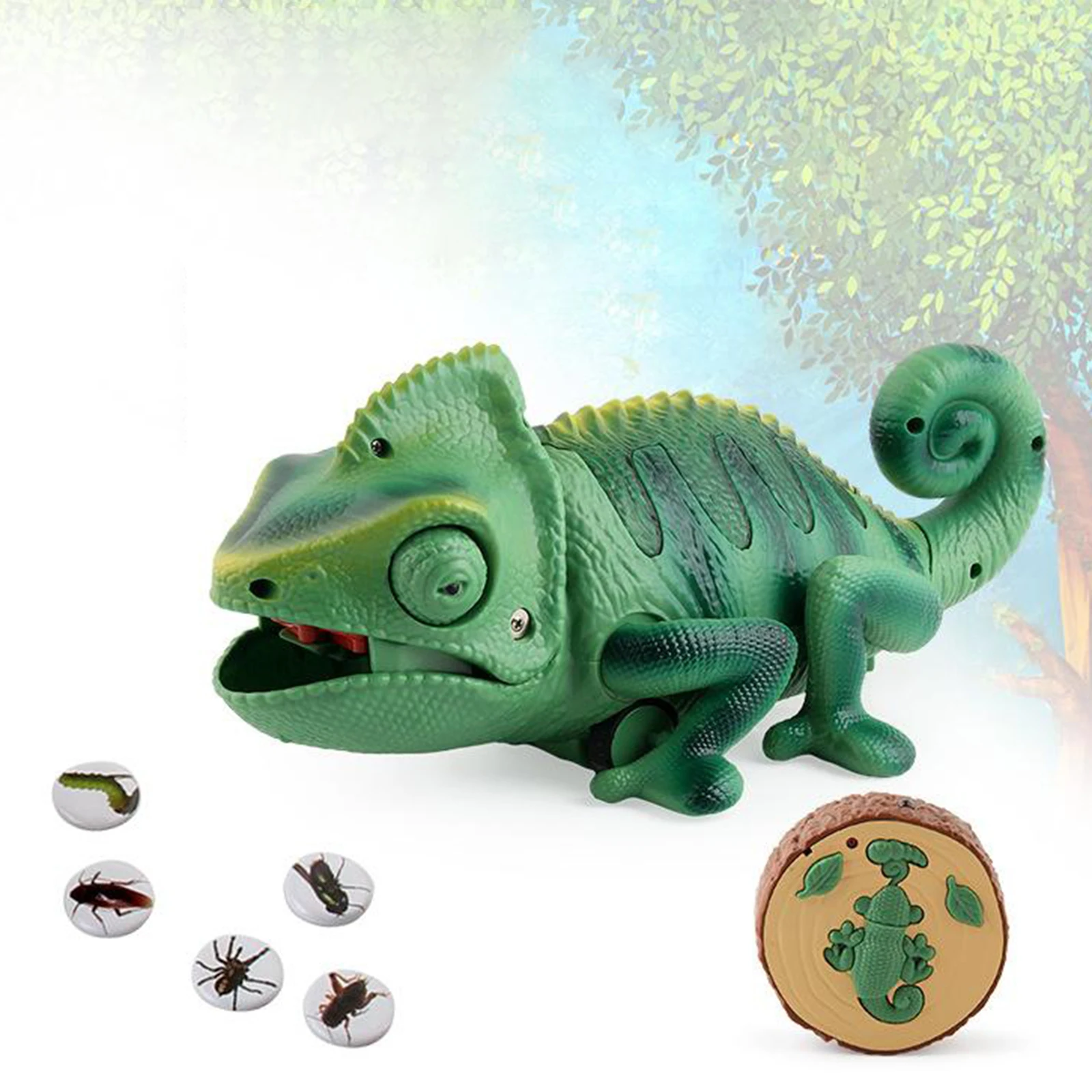

RC Chameleon Lizard Pet Fake Toys Party Favors Pranks Joke for Kids Gift