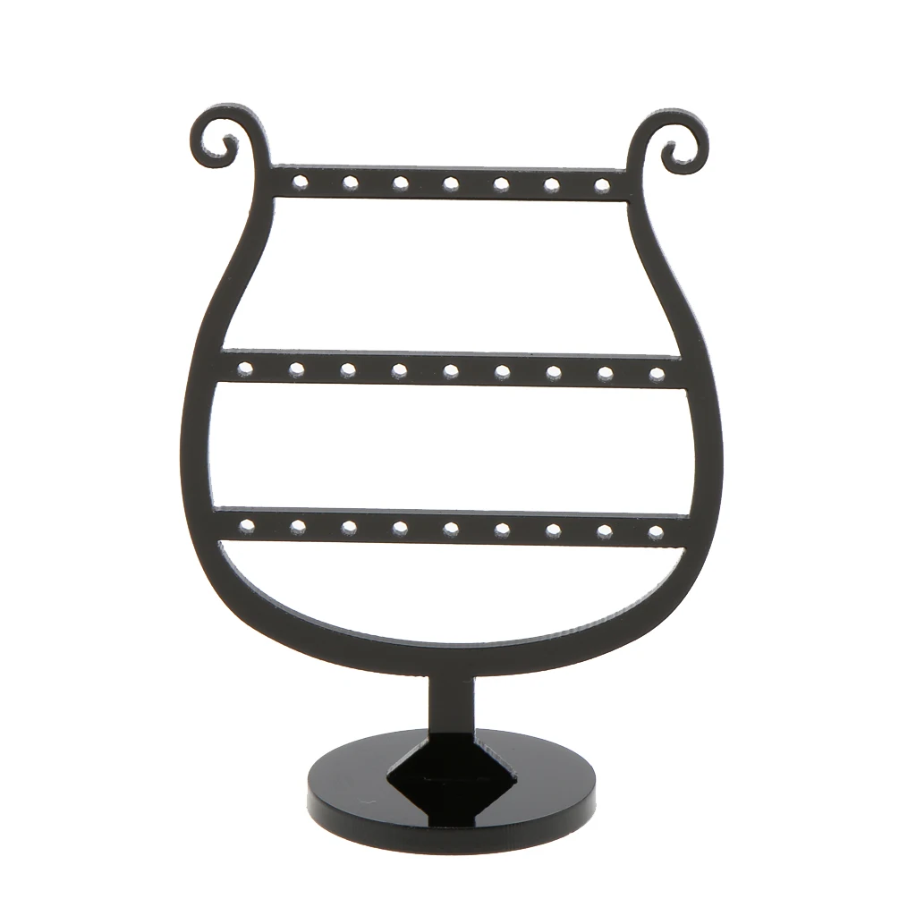 

3pcs/set Wine Glass Shape Jewelry Organizer Stud Earring Holder Stand Display