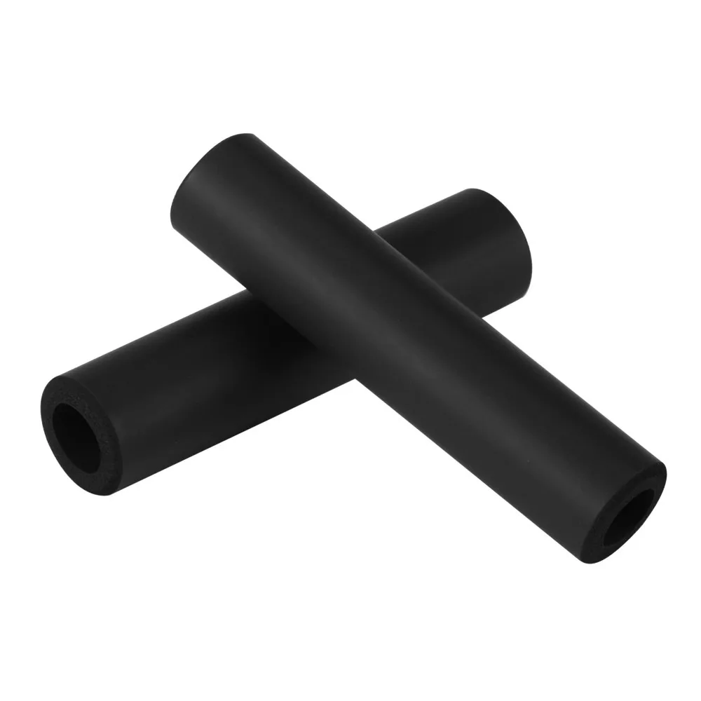 Black 1 пара чехол для велосипедного руля BMX мотобайк горный велосипед резиновые Углеродные ручки велосипеды бар фиксированная передача, для велосипеда запчасти 0906 - Цвет: Black