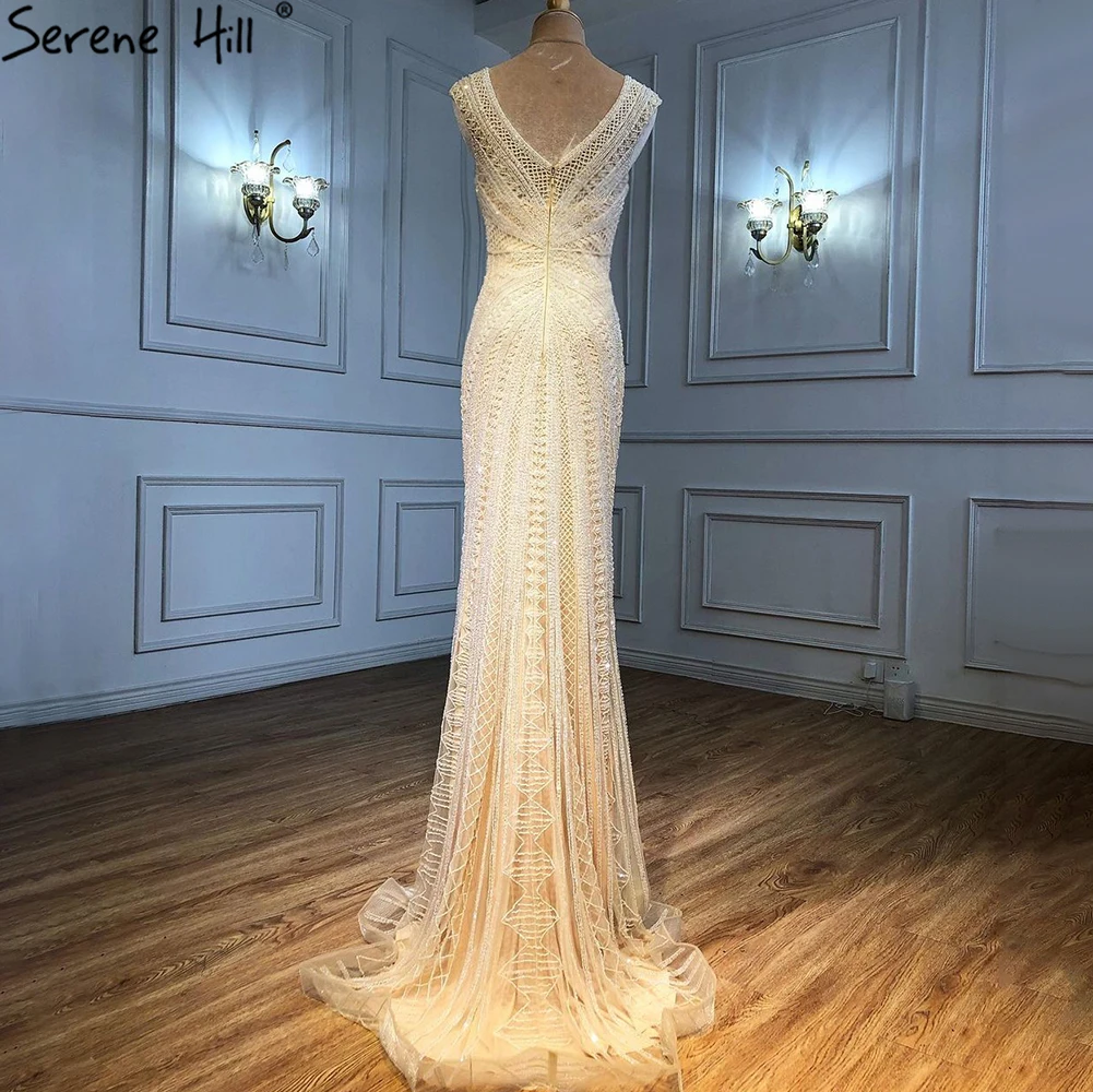 Бежевые Длинные вечерние платья Дубай дизайн кристалл без рукавов сексуальные