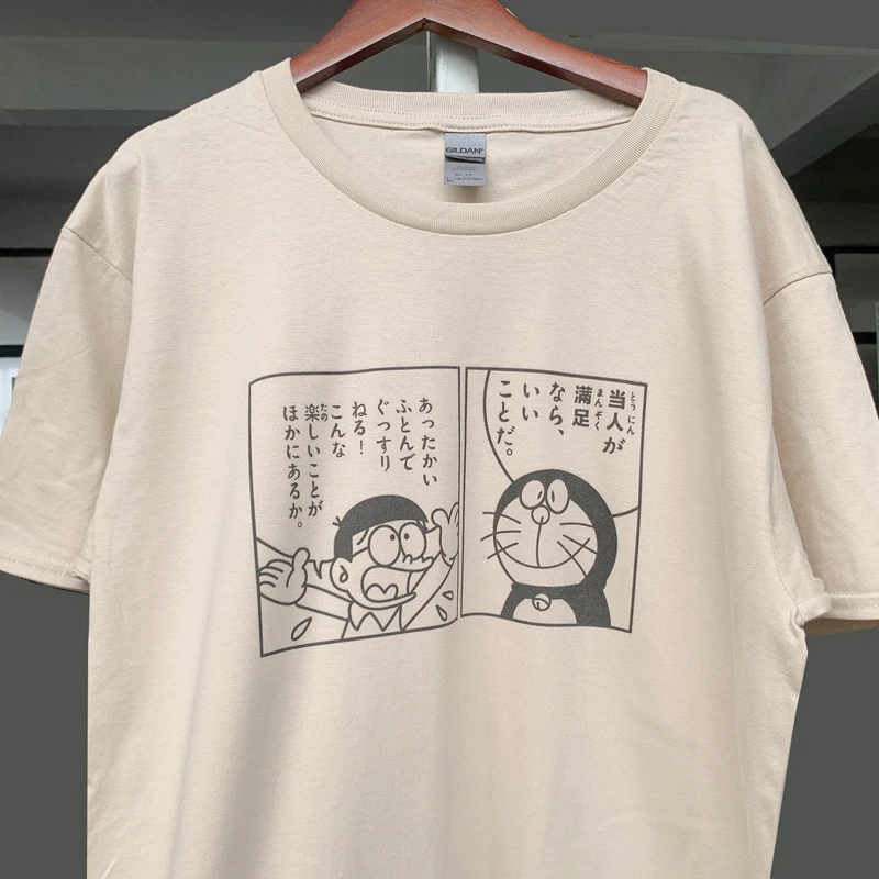 Футболка HAHAYULE женская с японским аниме новинка 2018 футболка Doraemon летние футболки
