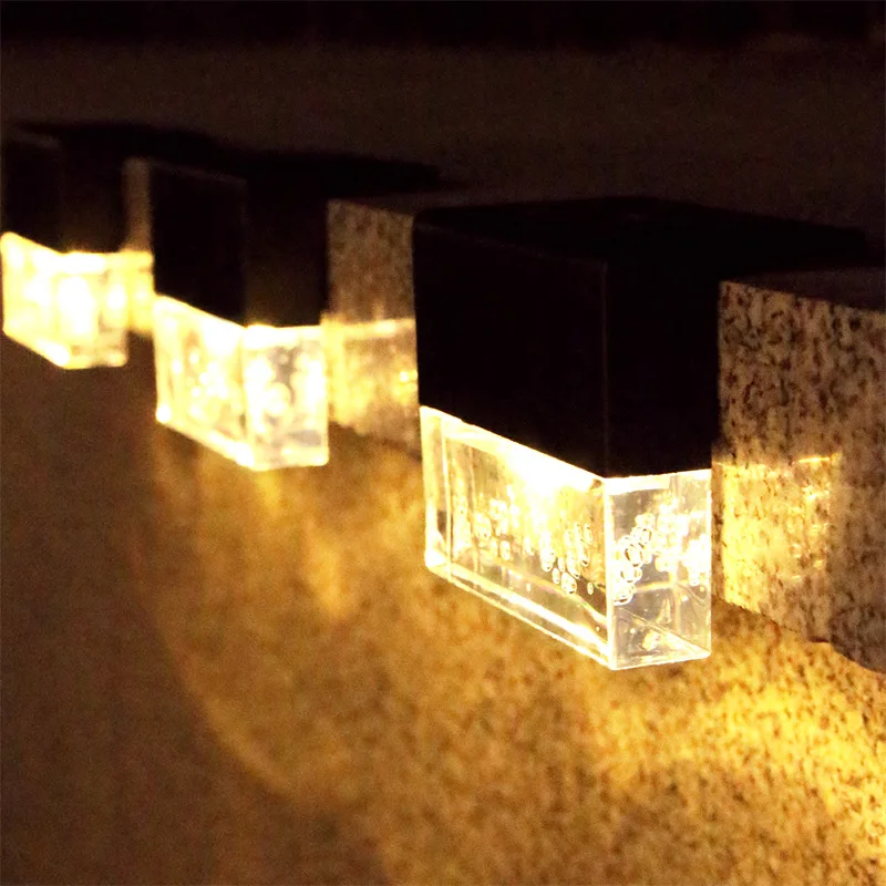 

1/2/4pcs Solar Step Light Outdoor Waterproof LED Path Stairs Lamp Wall Light Garden Landscape Path Stair Lights Garden Decor
