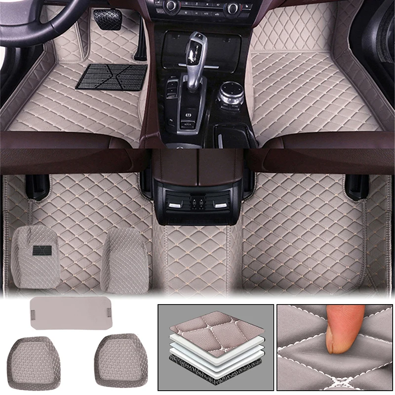 

For Honda Odyssey RC1 RC2 RC4 2013-2021 Left Floor Mats Decoration Parts Auto Interior Styling Custom Leather Waterproof Rugs
