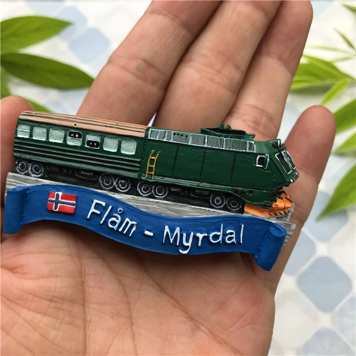 

Fridge Magnet European Swiss Swedish Resin Fridge Magnet Train