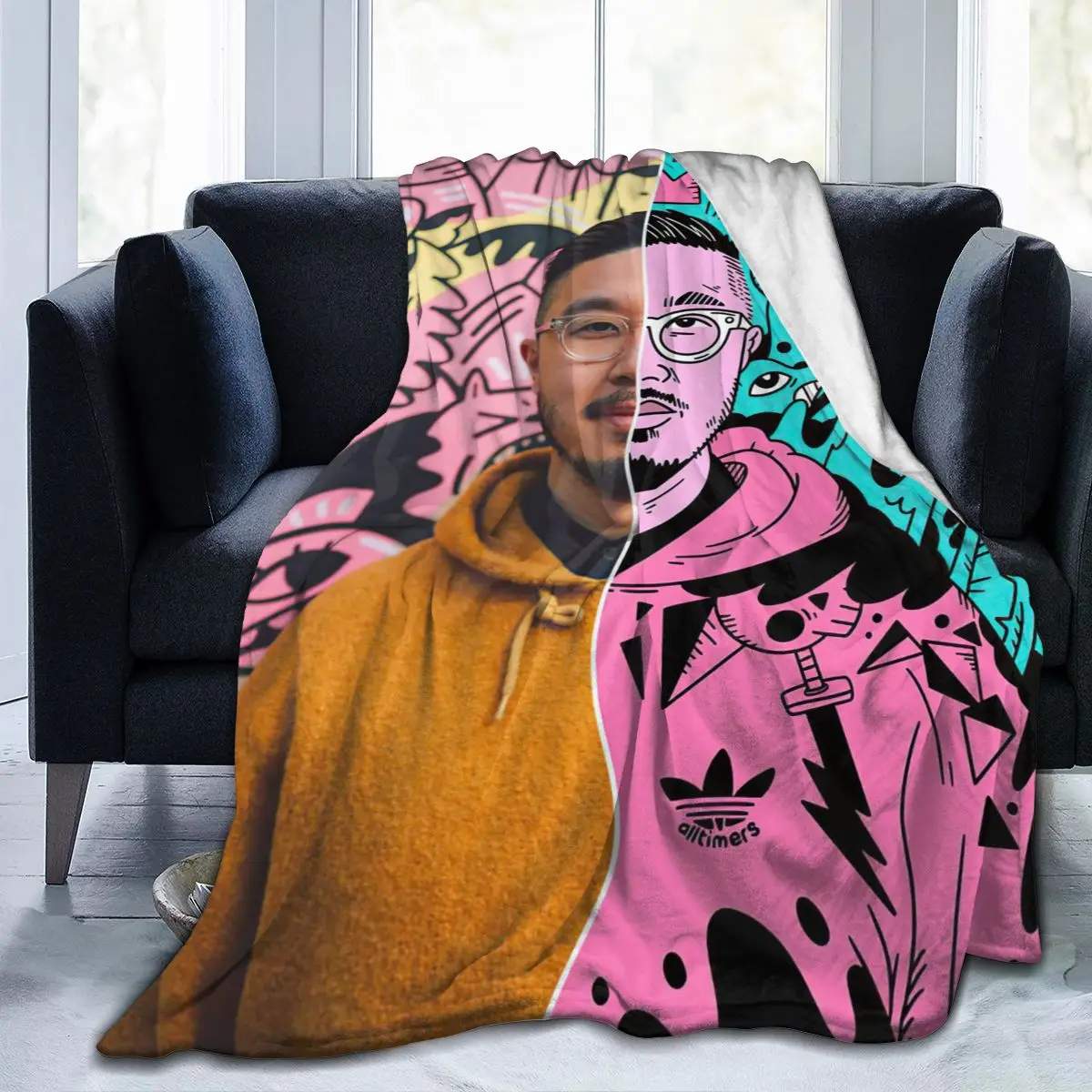 

Ультрамягкое одеяло для дивана, покрывало, мультяшное Фланелевое постельное белье, покрывало для дивана, украшение для спальни для детей и ...