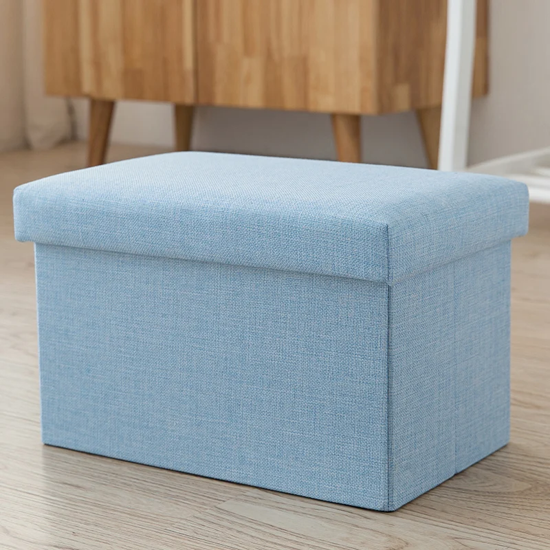 

Multifunctional foldable storage box toy storage box shoe changing stool fabric storage stool adult sitting storage stool