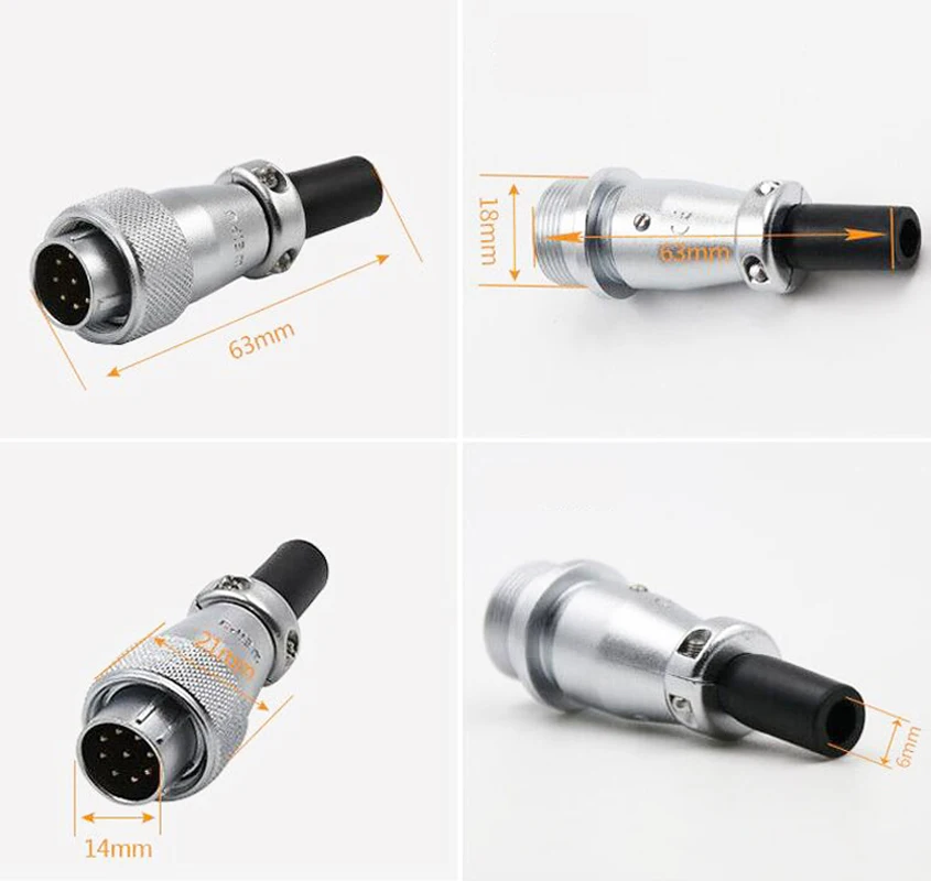 Фоторазъем WS16 TQ + ZQ 2 3 4 5 7 9 10 контактов штырьковый женский штыревой разъем для