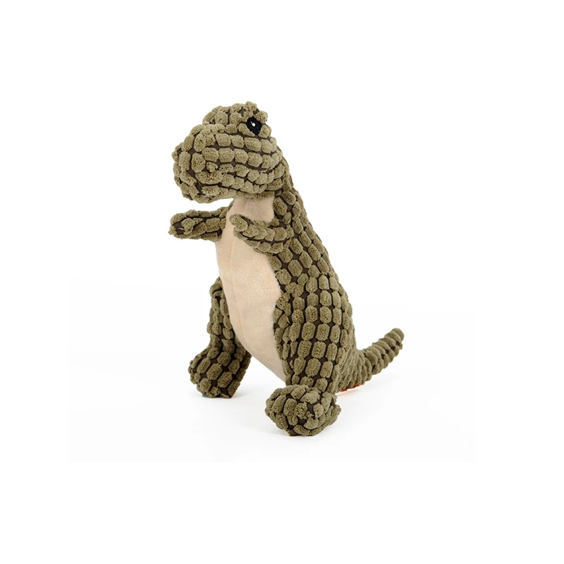 Собака Писк игрушки милый плюшевый динозавр в форме 25 см жевательные пищащие с